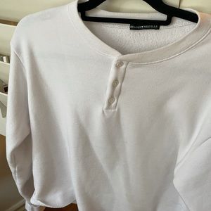 brandy melville white crewneck